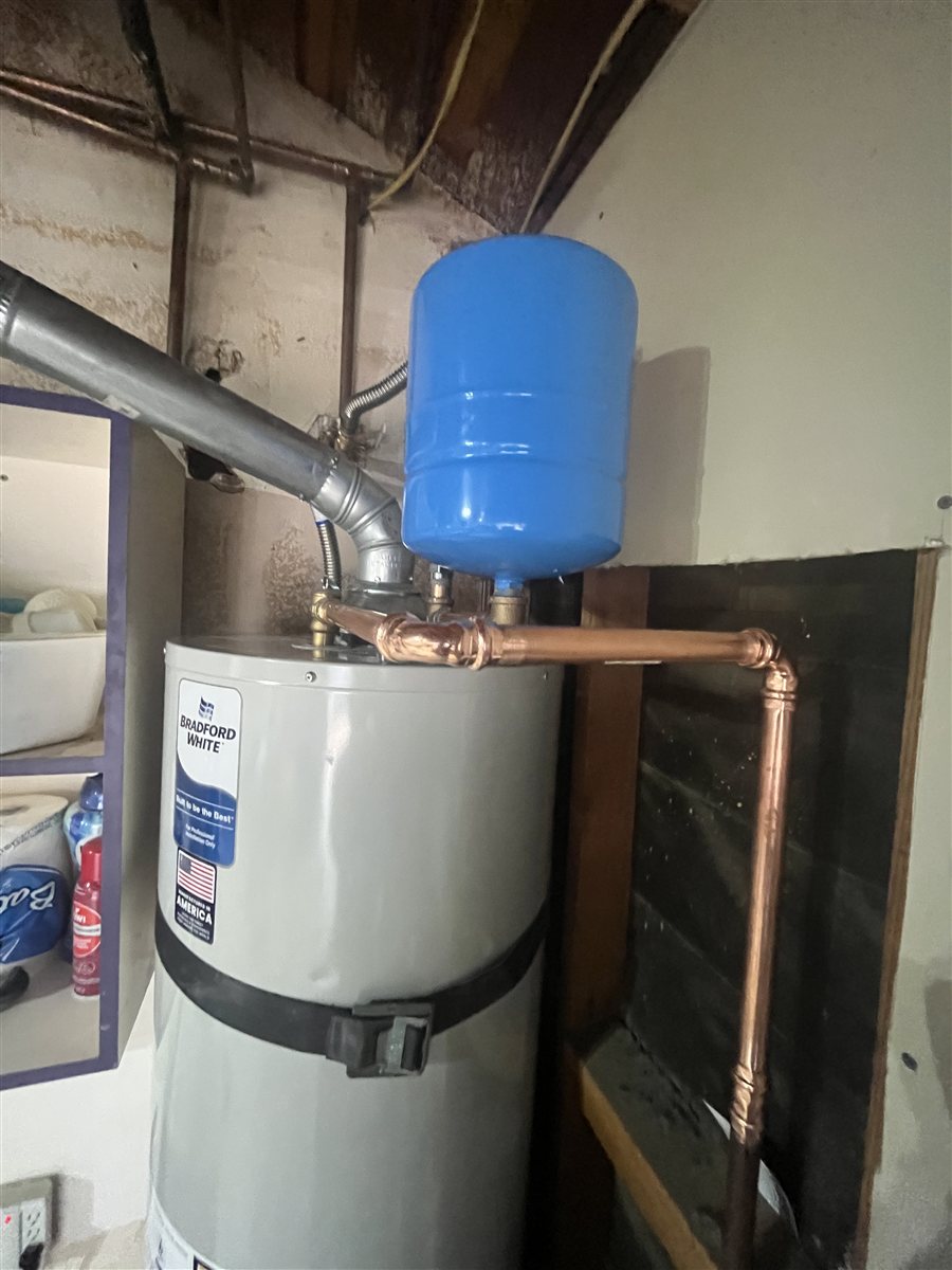 New water heater installed.