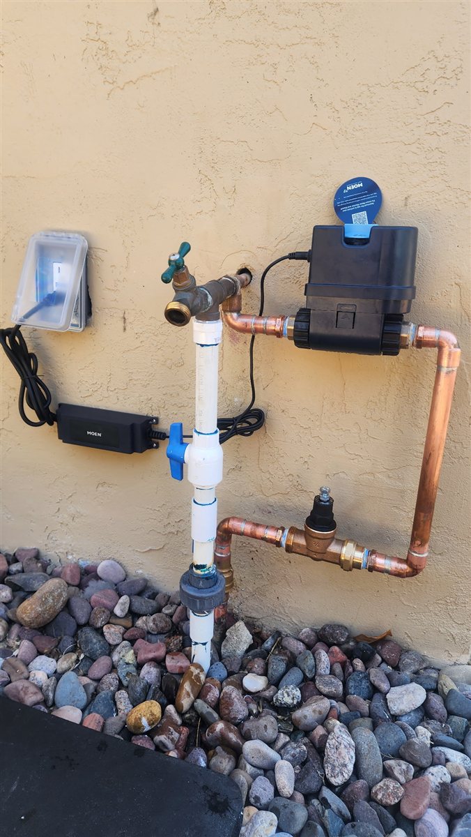 Smart leak monitor installed.