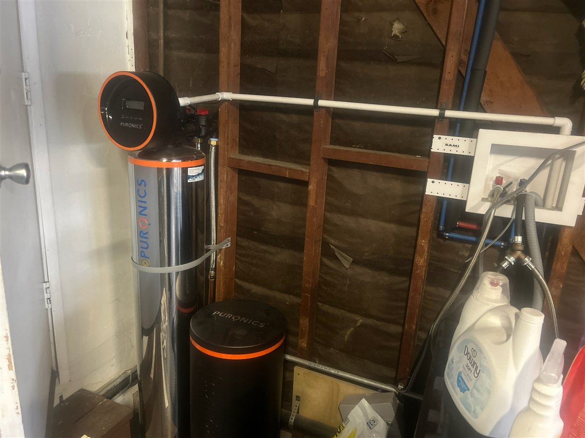 Whole house filtration and softener system installed.